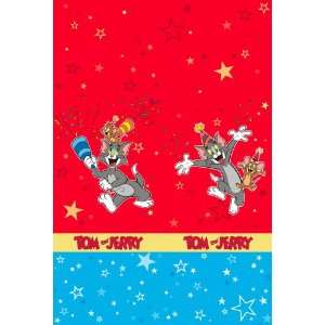  Lets Party By Hallmark Tom and Jerry Plastic Tablecover 