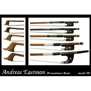    Andreas Eastman Pernambuco Violin Bow Model 80 Musical Instruments