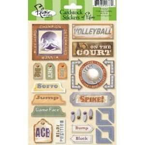  Flair Designs Sports Stickers   Volleyball